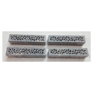 Cajas de joyería de acabado fino para tallado de piedra jabonera, forma Rectangular, duradera, hecha a mano, para recepción de bebés - Product Image 1