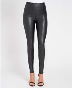 Pantalones de piel de oveja de alta calidad para mujer, Invierno 2025, cuero genuino marrón, transpirable y de cintura media, logotipo personalizado - Product Image 2