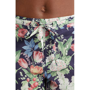 Conjuntos de ropa de dormir de algodón 100% de alta calidad para mujer, pijamas de manga corta con logotipo de encaje, precio razonable - Product Image 6