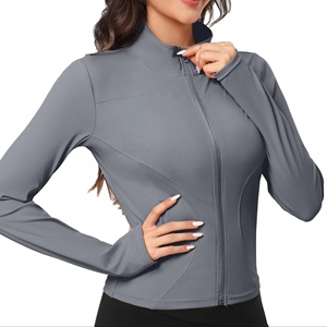 Women <b>Yoga</b> <b>Jacket</b> Lightweight Stretch Activewear Top for Gym Workout Running Fitness Training Outfit - Product Image 4