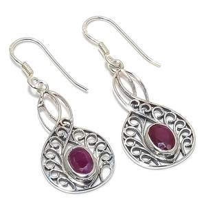 Pendientes de plata de ley sólida 925, moda elegante, último diseño, piedra preciosa de Rubí, calidad Premium, Idea de regalo para fiesta de boda, venta al por mayor - Product Image 1