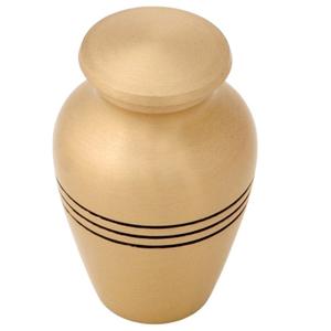 Urnas de recuerdo de cremación de latón de alta calidad con mini urnas de recuerdo acabadas en mármol dorado y gris para cenizas humanas - Product Image 6