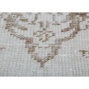 Tapis en laine noué à la main vintage ivoire Pae-07, motif médaillon abstrait rectangulaire, nouveau tapis de salon pour la maison, techniques artisanales - Product Image 3