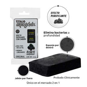 Esponjabon Spugna di Sapone al Carbone 2-in-1 |   Materiale PE a Forma di Fiore |   Set di 36 Pezzi per Esfoliazione e Pulizia del Corpo - Product Image 2