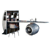 Tables de conception de moteur en aluminium pour bar Table de barre de style aéronautique personnalisée en usine