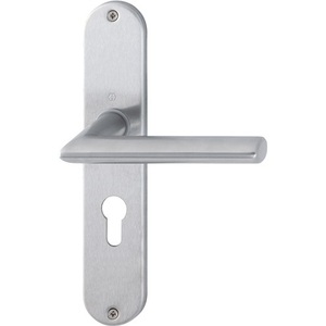 Stockholm E1140Z/302 Stainless Steel F69 PZ 72 mm DIN Left/Right HOPPE <b>Door</b> & Window Handles Long <b>Plate</b> Set - Product Image 1