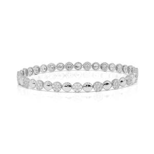 Round Diamond Bubble Design Prong <b>Set</b> <b>Bangle</b> - Product Image 1