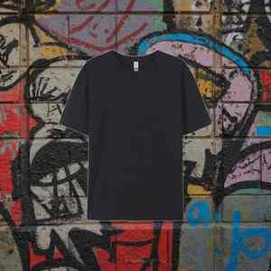 Camiseta de algodón peinado de 180 gramos personalizada, camiseta sólida de estilo Hip Hop con eslogan de ajuste Regular de un solo punto - Product Image 5