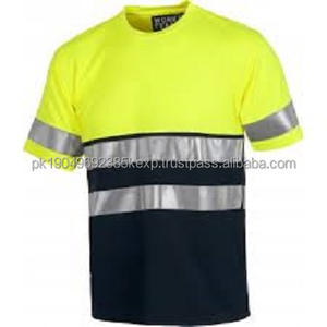 T-shirt de sécurité à manches courtes en polyester de style nouveau, haute visibilité, bicolore, contrasté, réfléchissant, imperméable, thermique - Product Image 1