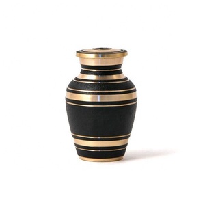 Artisanat souvenir sainte croix belle urnes funéraires de crémation en métal gravé pour cendres humaines fournitures funéraires mini urnes - Product Image 2