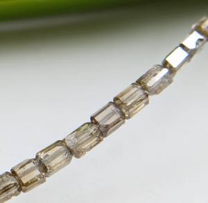 Brown Champagne Faceted DiamondTube Shape Beads High Quality Diamond 1.5-2.5 mm <b>Natural</b> <b>Tube</b> Top for Jewelry Making - Product Image 2