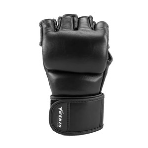 Guantes de Entrenamiento de Lucha MMA de Cuero PU de Alta Calidad, Antideslizantes, con Correa de Muñeca Ajustable, Cierre de Gancho y Bucle para Boxeo y Artes Marciales - Product Image 2