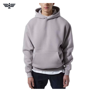 Alta calidad Unisex Oversize Pullover Hoodie 100% algodón logotipo personalizado bordado sólido invierno Streetwear fábrica al por mayor - Product Image 6