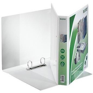 Carpeta de presentación Leitz de 51 mm DIN A4 blanca con 2 anillas, mecanismo D, cartón/polipropileno laminado - Product Image 1