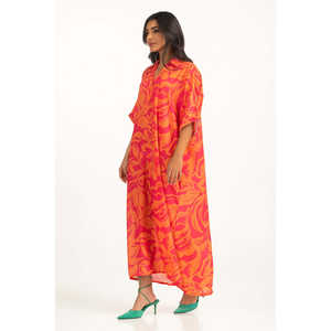 เดรสลายดอกไม้ประดับโครเชต์ พิมพ์ลายดิจิตอล WM-DRS-SS25-208 ทรงปกติ ไซส์ XL ซับในผ้าสแปนเด็กซ์ เหมาะสำหรับงานปาร์ตี้ - Product Image 6