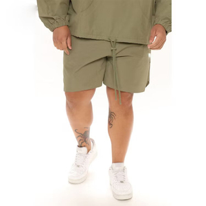 Ensemble coupe-vent deux pièces personnalisé, short zippé, imprimé, respirant, écologique, 100% coton, streetwear, coupe-vent, imperméable, homme - Product Image 4