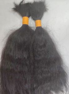 Extensions de cheveux indiens naturels lisses de haute qualité, ondulations souples, rebond doux, sans produits chimiques, double trame machine, toutes textures - Product Image 3
