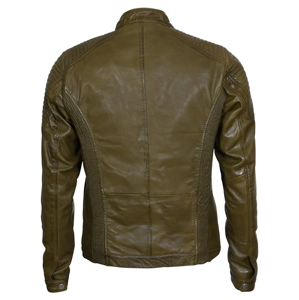 แจ็กเก็ตหนังสำหรับผู้ชายเสื้อแจ็กเก็ตฤดูหนาวดีไซน์ใหม่ล่าสุด - Product Image 3