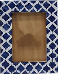 Cadre photo incrusté de résine d'os en bois de la meilleure qualité fabriqué à la main beau cadre photo personnalisé pour la décoration de l'Inde - Product Image 3