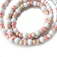 Câble de charge USB 4-en-1 élégant avec motif floral perlé pour smartphone