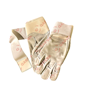 Guantes de bateo de béisbol de cuero genuino transpirables antideslizantes Guantes de bateo de béisbol de servicio ODM y OEM para la venta - Product Image 4