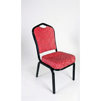 Chaise de banquet classique en métal doré de haute qualité avec revêtement en tissu, empilable, pour la vente en gros, l'extérieur, les hôpitaux, les appartements et l'usage commercial