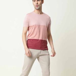 Vente chaude 2023 unisexe hommes T-Shirt personnalisé couleur bloc conception longue longueur en gros pour hommes et garçons - Product Image 4