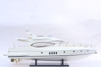 AZIMUT 68 Yachts modernes, boîte en cèdre peinte à la main, artisanat vietnamien, décoration nautique en bois, accessoires de jouets gonflables GIA