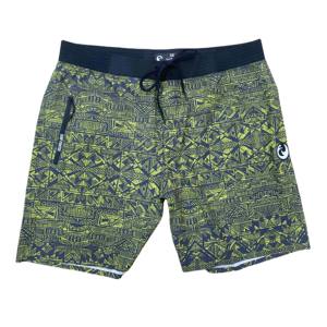 Pantalones cortos informales de cintura media para hombre de alta calidad, decoración Vintage, servicio OEM, lienzo, impresión Digital, traje de baño de playa sólido - Product Image 5