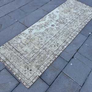 Tapis turc, tapis de couloir 2,5x7,2 pieds, tapis persan marron - Product Image 2