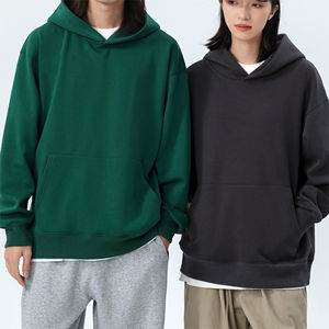 Sweat-shirts à capuche amples et décontractés en polyester/rayonne tissé écologique, personnalisés en gros, de haute qualité, sans cordon, luxe - Product Image 3