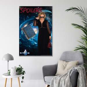 Diseño moderno para fanáticos de Doctor Who, póster con marco negro, arte de pared - Product Image 3