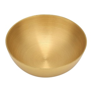 Cuenco de latón hecho a mano, diseño de martillos, cuenco de latón para el hogar, restaurante, comida, cena segura, cuenco para servir, altamente pulido - Product Image 5