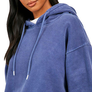 2025 New Women's High Quality Acid Wash Winter Vintage Tracksuit Long Solid Pattern <b>Top</b> <b>One</b> Set with Low MOQ Prices - Product Image 4