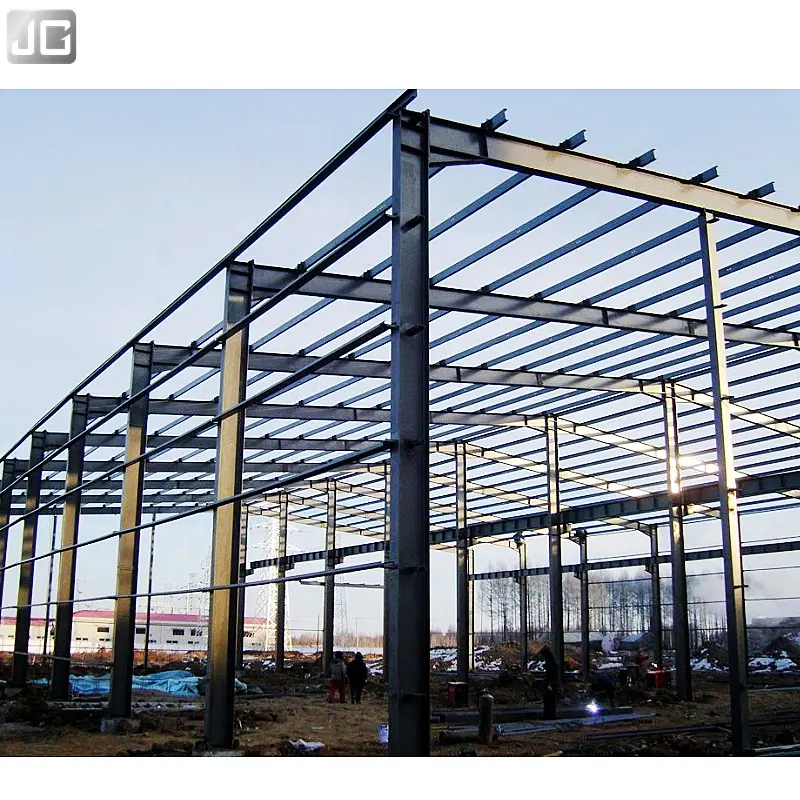 Prefabricated Warehouse Workshop Plant Hangar Shed Construction Industrial Metal Materials Steel Structure Building