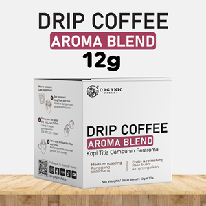 ORGANIC FIELDS Café Instantáneo en Polvo Arábica con Aroma, 12g x 10 Sobres, Cafeinado, Sabor a Frutas Dulces y Crema con Toque de Azúcar - Product Image 1