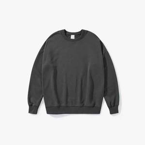 OEM vierge polaire éponge française personnalisé col rond sweats surdimensionnés vêtements pour hommes 100% coton goutte épaule sweats à capuche hommes décontracté - Product Image 4