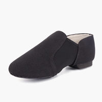 Bottes de jazz en toile BAIFA pour hommes et femmes, tige élastique, cuir véritable, semelle fendue, doublure en coton, entraînement de ballet professionnel