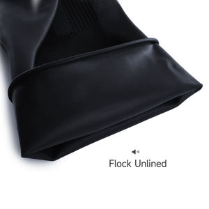 Gants en latex, gants en nitrile imperméables, antidérapants, à manchette droite, à enfiler, pour le nettoyage domestique, ambidextres, noirs, personnalisation rapide - Product Image 3