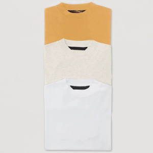 Camiseta de Cuello Redondo de Algodón 100% de 250 Gsm, Diseño Personalizado, Camisetas de Cuello Redondo de Color Sólido para Hombre - Product Image 6