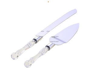 Luxurious Party Dessert Stainless Steel and Resin Wedding Knife and Set Cake Server for Office & Home From SCI - Product Image 1