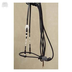 Bosal en cuir brut tressé à la main le plus vendu avec cintre pour équipement de cheval en gros - Product Image 1