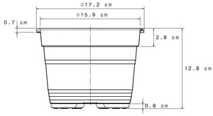 Macetas de vivero de 2 litros de alta calidad, CD, 2 litros de plástico reciclado en varios colores, embalaje de paletas de Material PP para plantas - Product Image 3