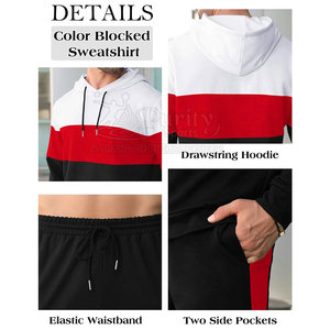 Survêtement pour homme en matériau durable et confortable, coupe ajustée, vêtements de sport pour homme, survêtement pour homme en vente - Product Image 4