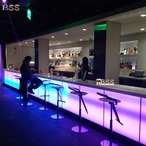 Mostrador de <span class=keywords><strong>Bar</strong></span> de nuevo diseño para <span class=keywords><strong>terraza</strong></span>, iluminación de mostrador de <span class=keywords><strong>Bar</strong></span> Led verde recto - Product Image 5