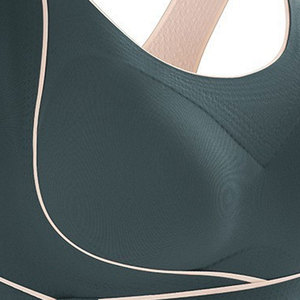 High Quality Women's Large Size <b>Cross</b> Back Sports Bra Vest Anti-Sagging Shockproof Tube <b>Top</b> with Front Logo Made In Pakistan - Product Image 3