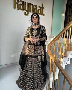 Conjunto Sharara de Georgette Sintética Bordada Premium, Ropa India Pakistaní Cómoda y Personalizada para Fiestas - Product Image 2