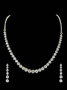 Hecho a medida para hombres, joyería hecha a mano, collar de tenis eleva su encanto de diamantes cultivados en laboratorio de oro amarillo de 14kt con claridad VVS - Product Image 3