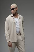 Camisa de Esmoquin para Hombre, 100% Algodón Satinado, Transpirable, Cuello en V, Corte Regular, Personalizable, a la Moda