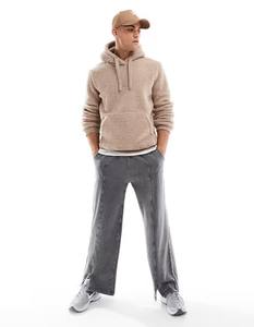 Haute qualité poids lourd épais 100% coton thermique polaire à capuche Logo d'impression personnalisé hiver pull à capuche Sherpa sweats à capuche - Product Image 3